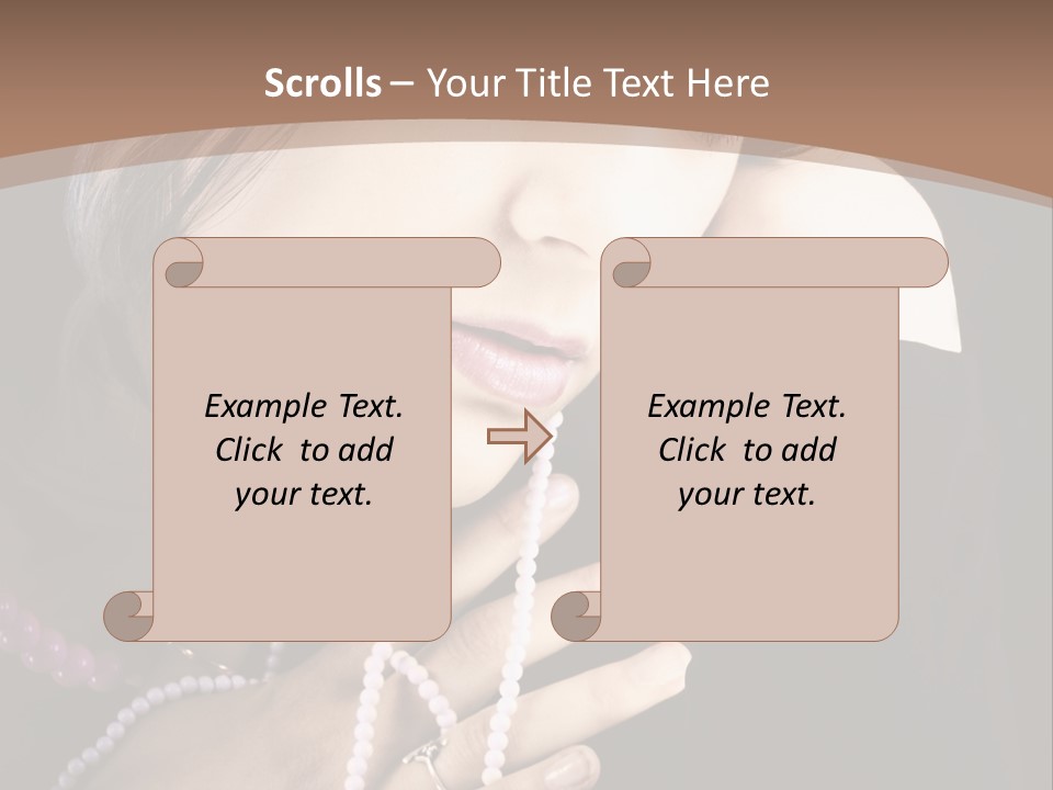 Human Looking Portrait PowerPoint Template
