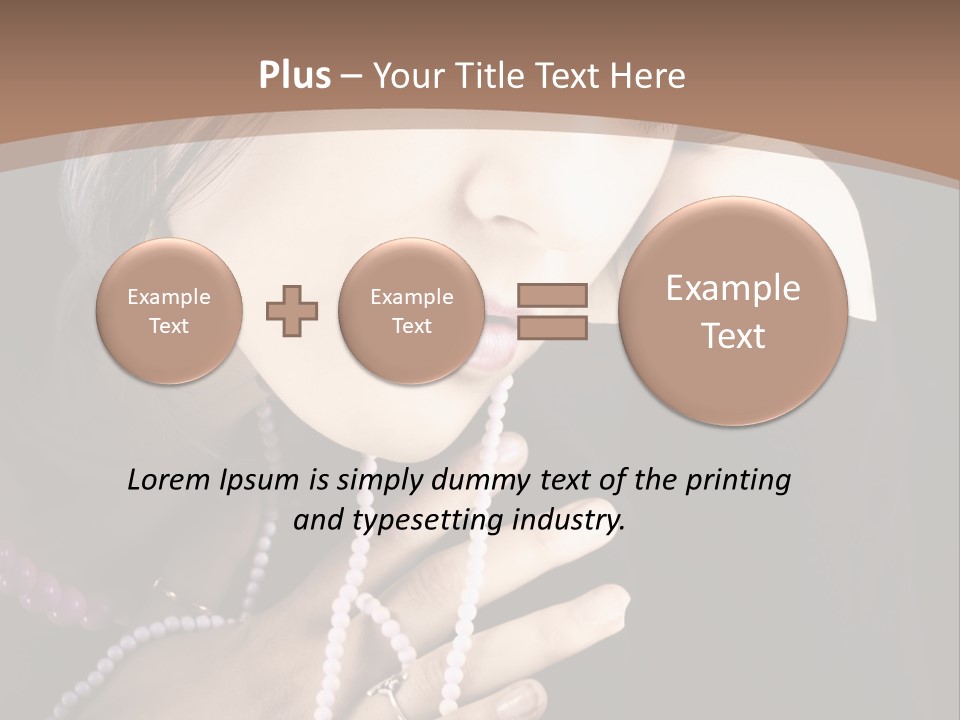 Human Looking Portrait PowerPoint Template