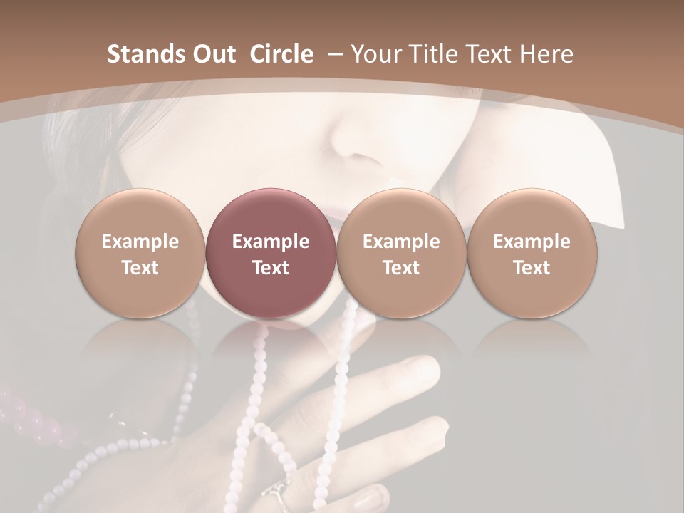 Human Looking Portrait PowerPoint Template