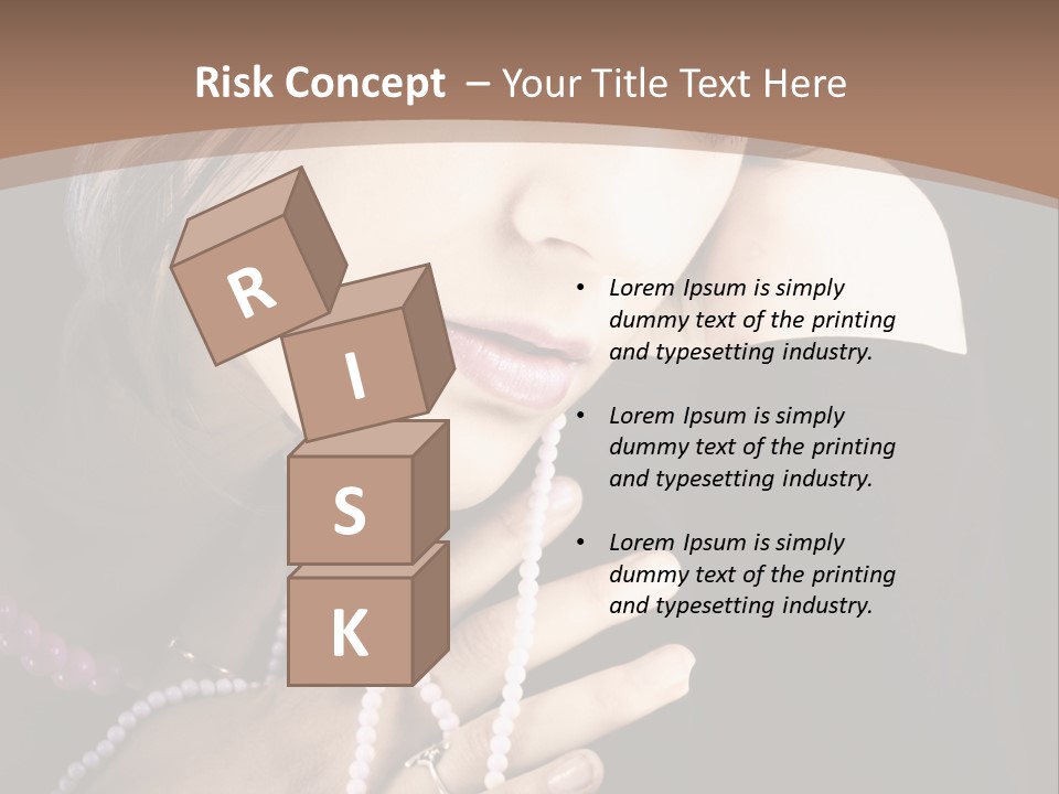 Human Looking Portrait PowerPoint Template