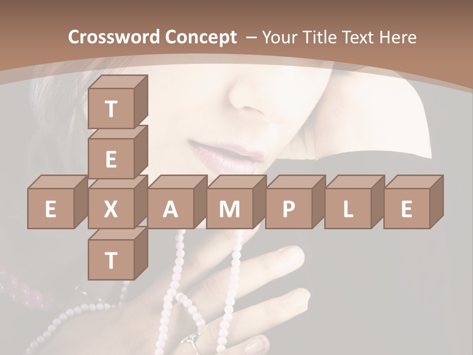 Human Looking Portrait PowerPoint Template