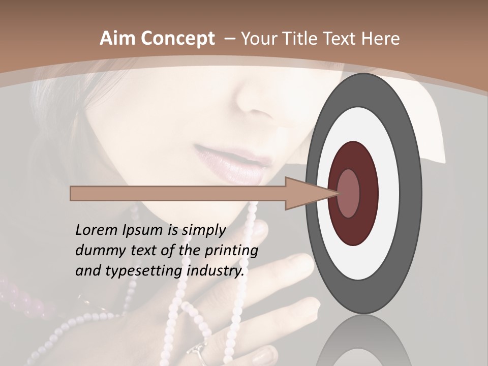 Human Looking Portrait PowerPoint Template