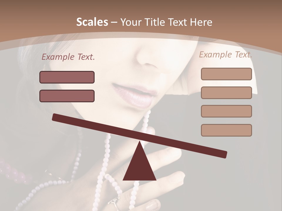 Human Looking Portrait PowerPoint Template