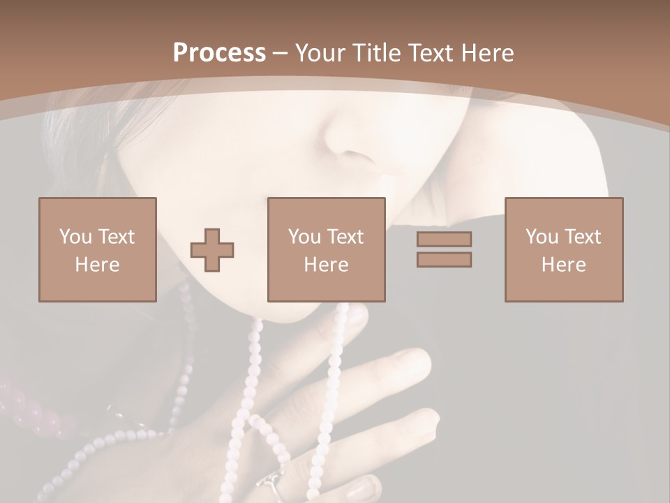 Human Looking Portrait PowerPoint Template