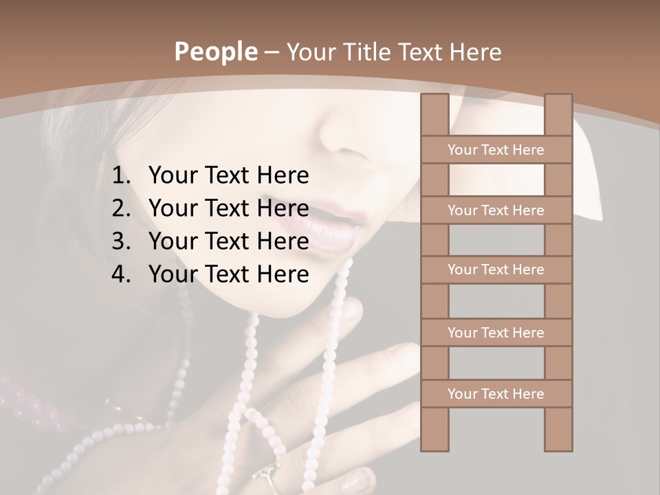 Human Looking Portrait PowerPoint Template