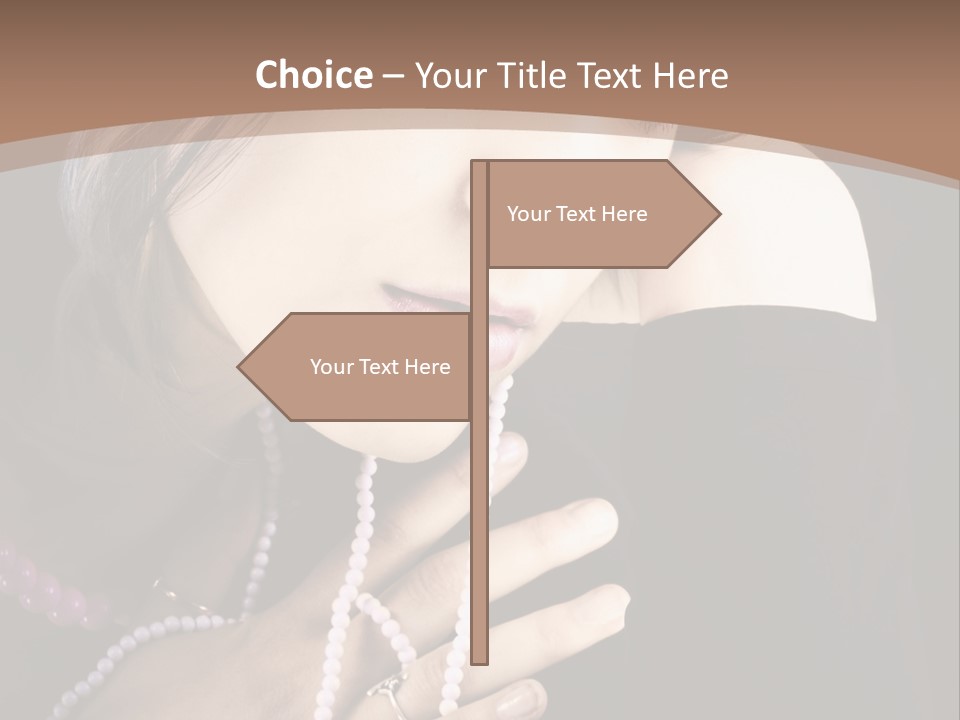 Human Looking Portrait PowerPoint Template