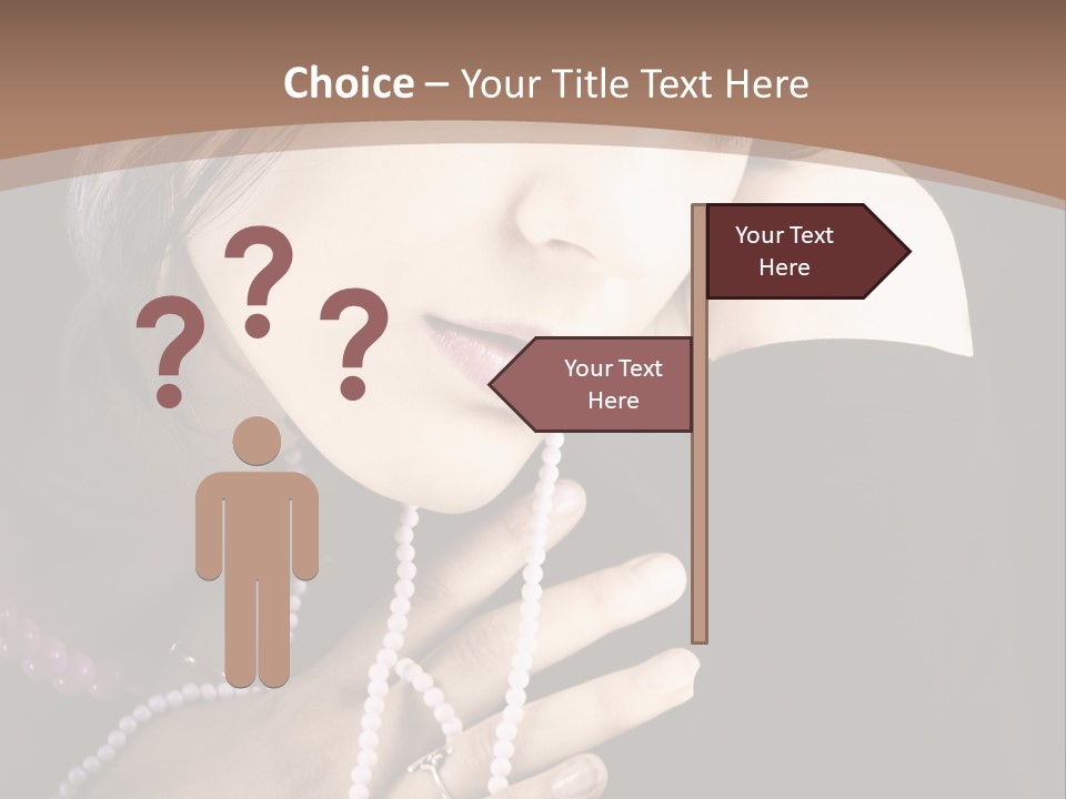 Human Looking Portrait PowerPoint Template