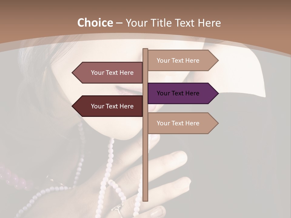 Human Looking Portrait PowerPoint Template
