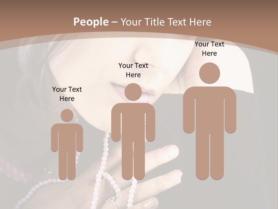 Human Looking Portrait PowerPoint Template