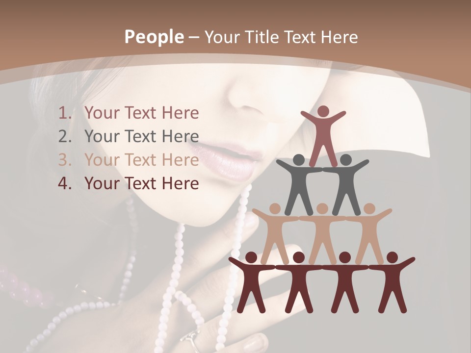 Human Looking Portrait PowerPoint Template