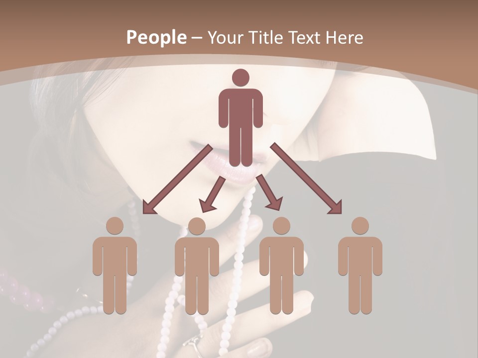 Human Looking Portrait PowerPoint Template