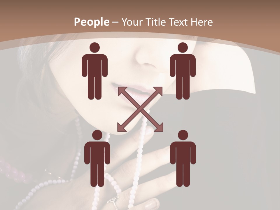Human Looking Portrait PowerPoint Template