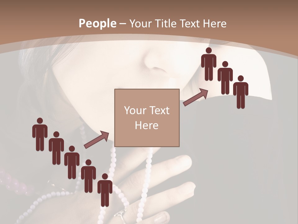 Human Looking Portrait PowerPoint Template