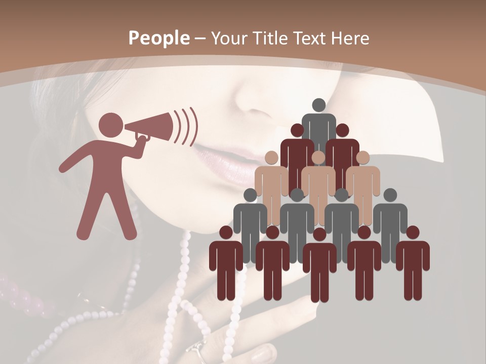 Human Looking Portrait PowerPoint Template