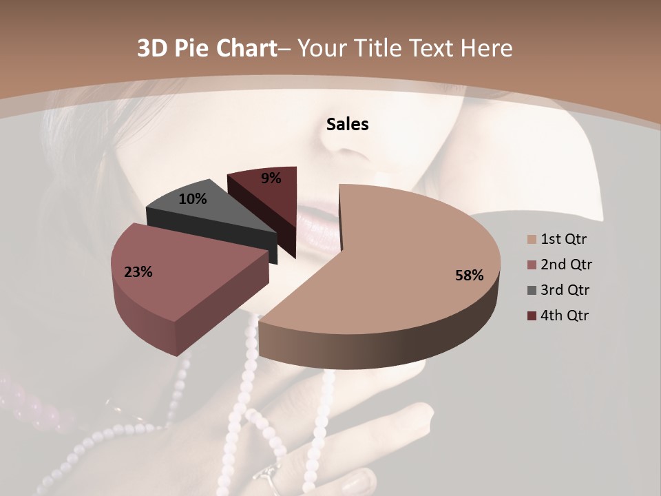 Human Looking Portrait PowerPoint Template