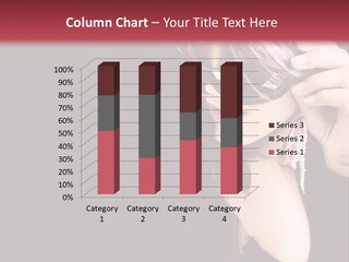 Caucasian Head Glamour PowerPoint Template