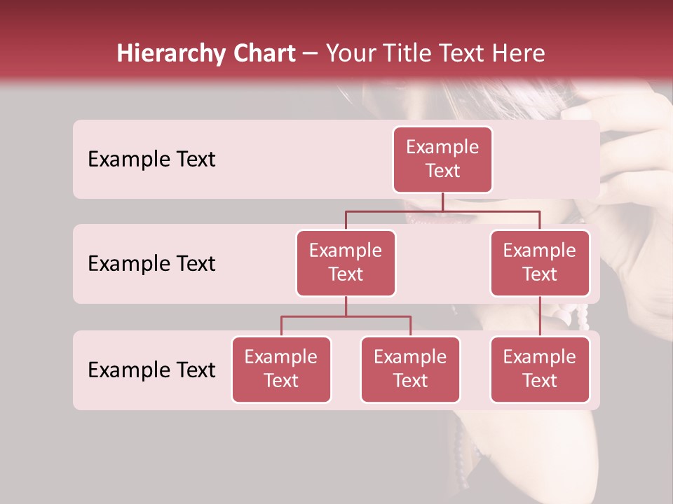 Caucasian Head Glamour PowerPoint Template