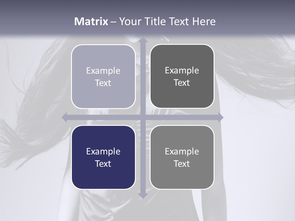 Girl Flying Hair PowerPoint Template