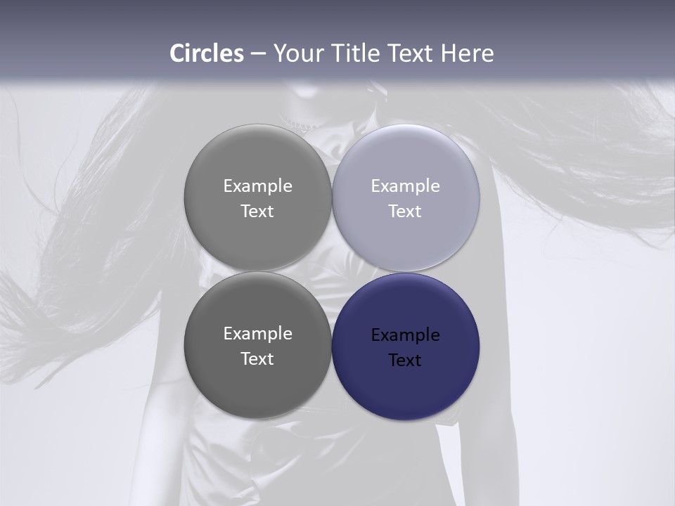 Girl Flying Hair PowerPoint Template