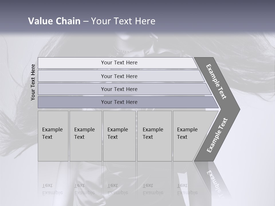 Girl Flying Hair PowerPoint Template