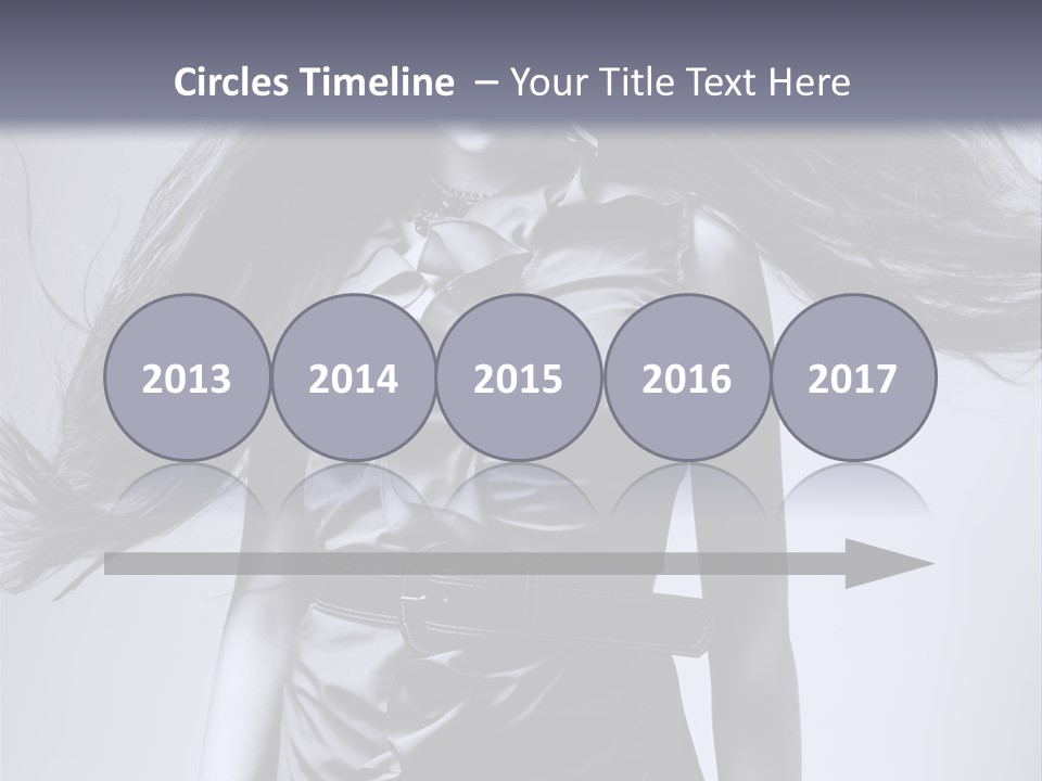 Girl Flying Hair PowerPoint Template