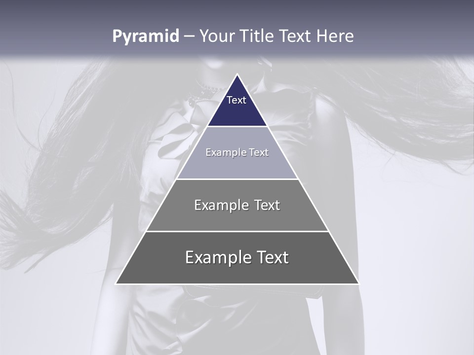 Girl Flying Hair PowerPoint Template