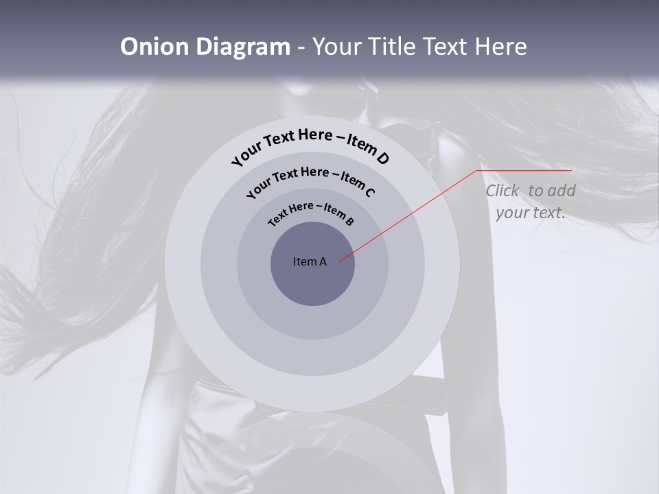 Girl Flying Hair PowerPoint Template