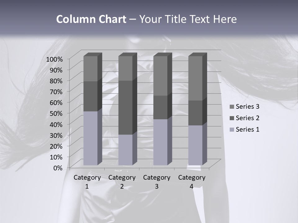 Girl Flying Hair PowerPoint Template