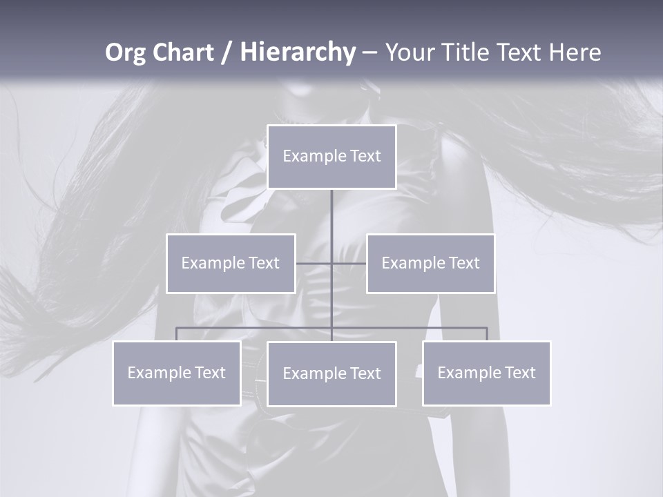 Girl Flying Hair PowerPoint Template