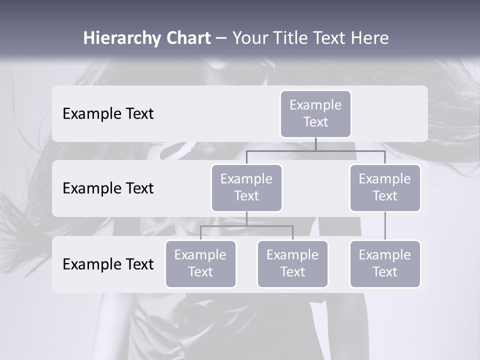 Girl Flying Hair PowerPoint Template
