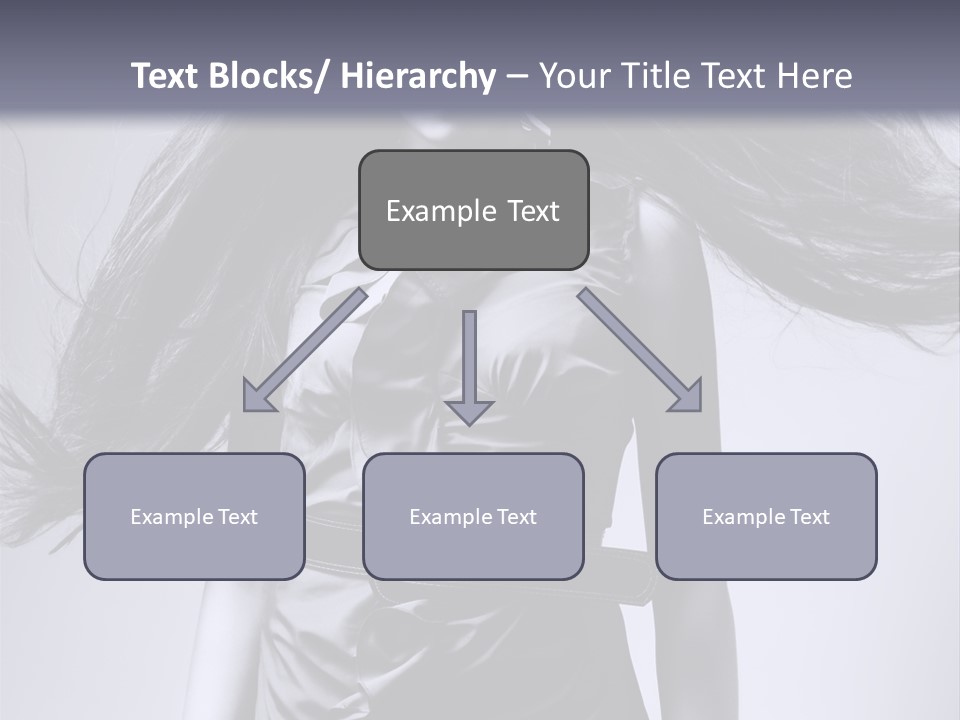 Girl Flying Hair PowerPoint Template