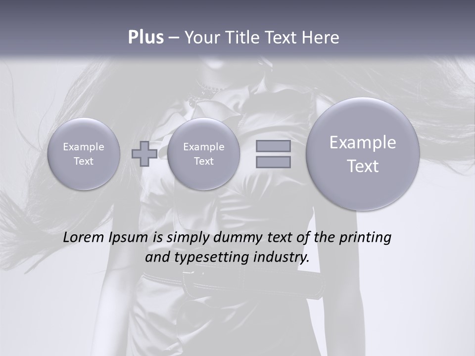 Girl Flying Hair PowerPoint Template