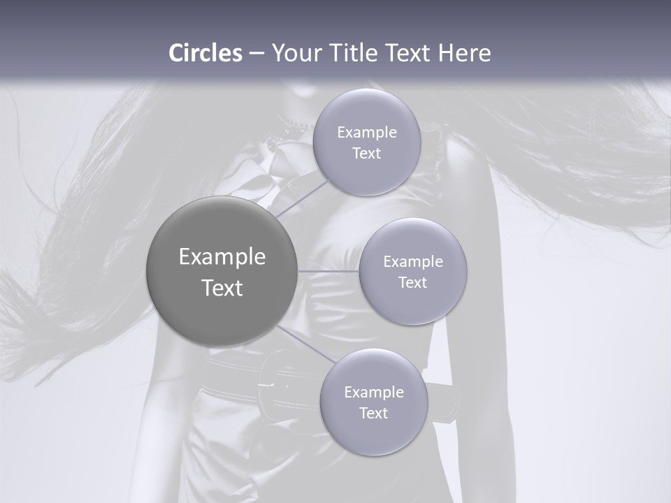 Girl Flying Hair PowerPoint Template