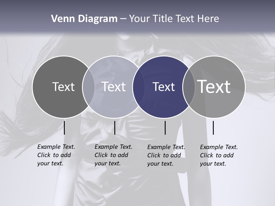 Girl Flying Hair PowerPoint Template