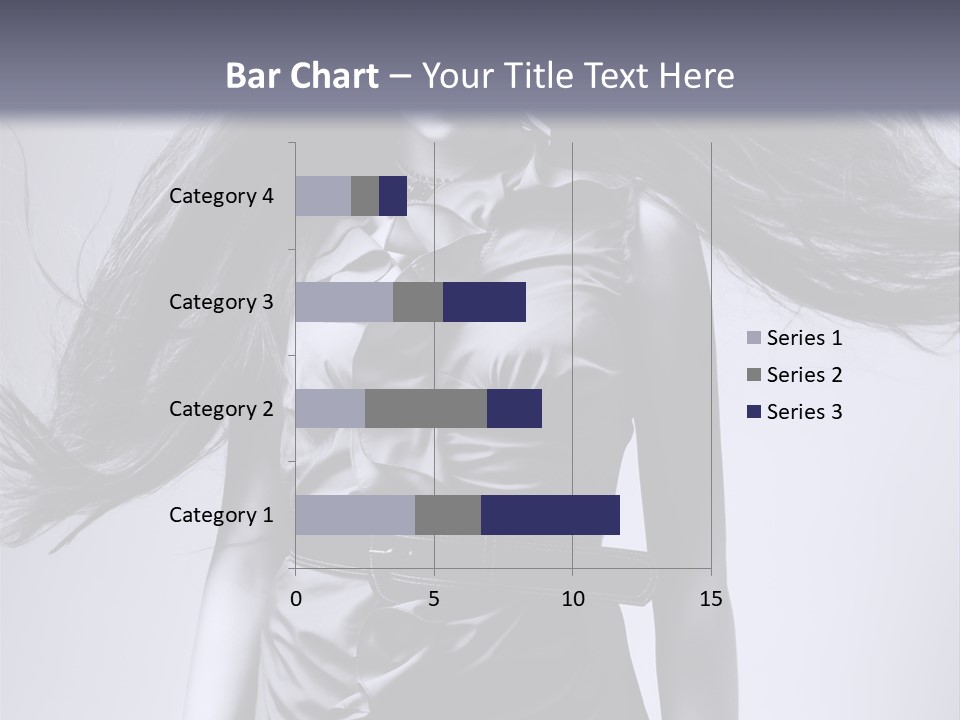 Girl Flying Hair PowerPoint Template