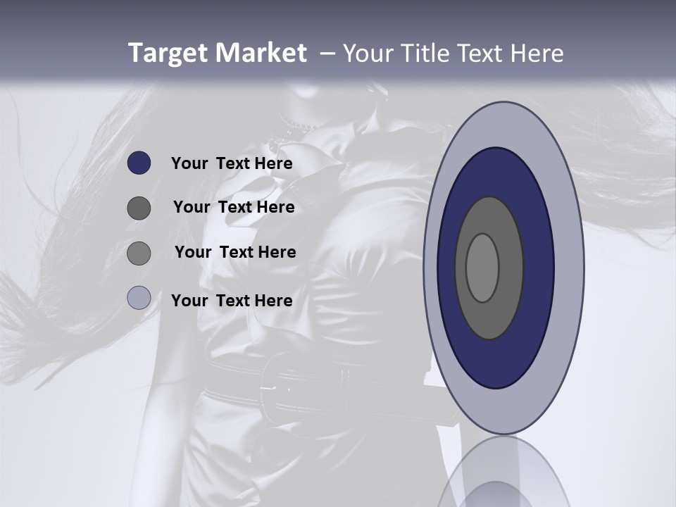 Girl Flying Hair PowerPoint Template