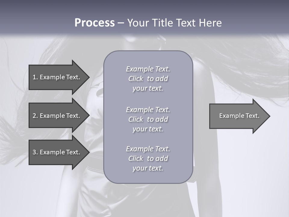 Girl Flying Hair PowerPoint Template