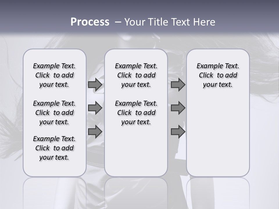 Girl Flying Hair PowerPoint Template