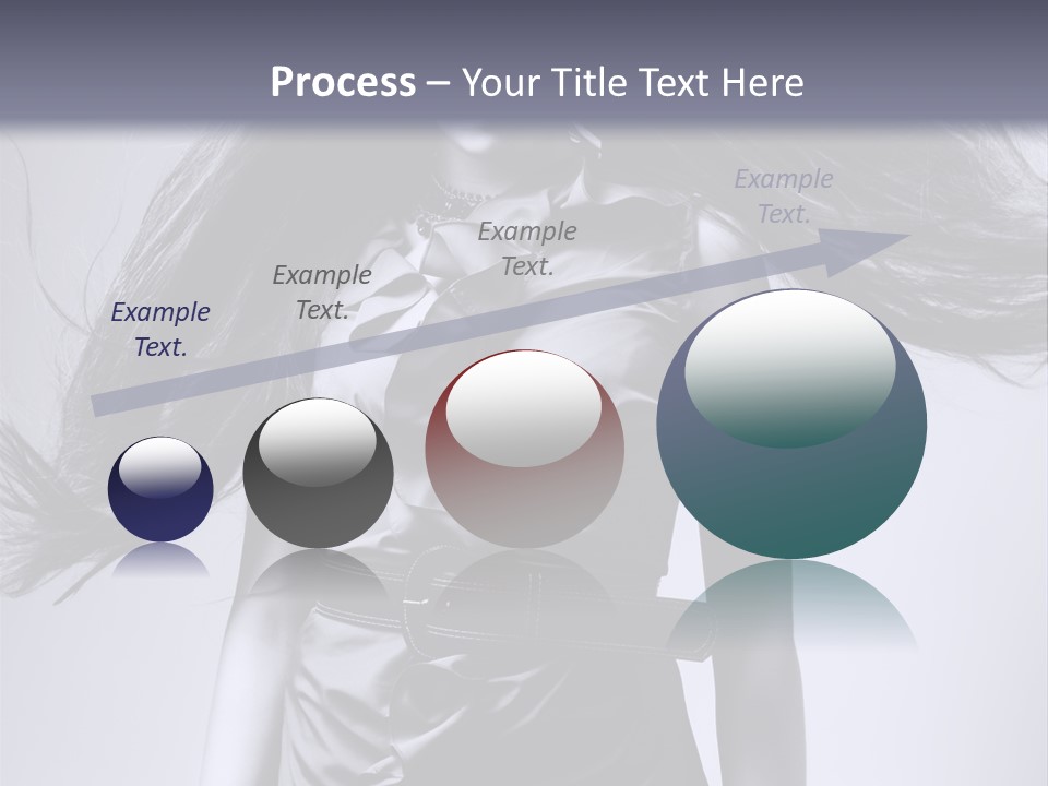 Girl Flying Hair PowerPoint Template