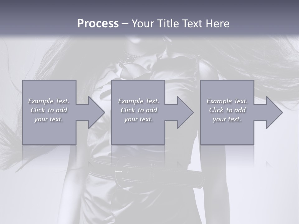Girl Flying Hair PowerPoint Template