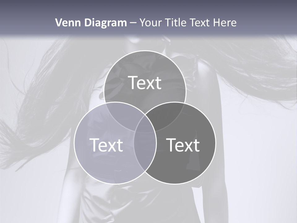 Girl Flying Hair PowerPoint Template