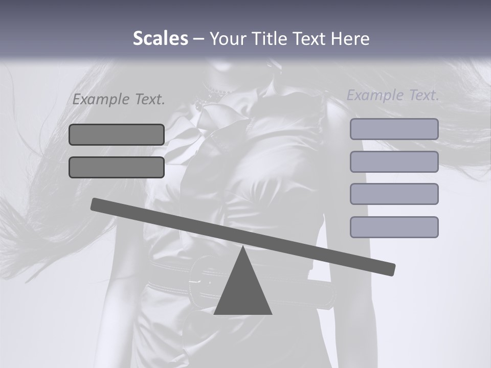 Girl Flying Hair PowerPoint Template