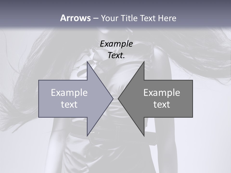 Girl Flying Hair PowerPoint Template