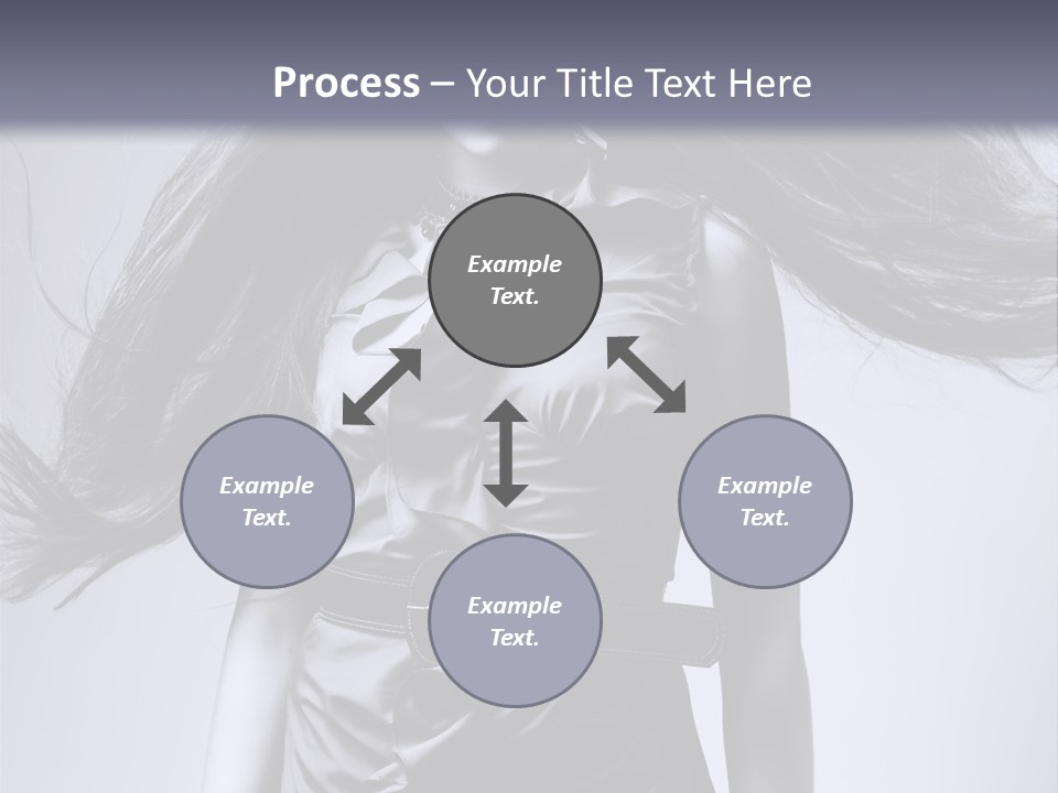 Girl Flying Hair PowerPoint Template