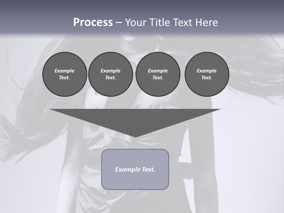 Girl Flying Hair PowerPoint Template