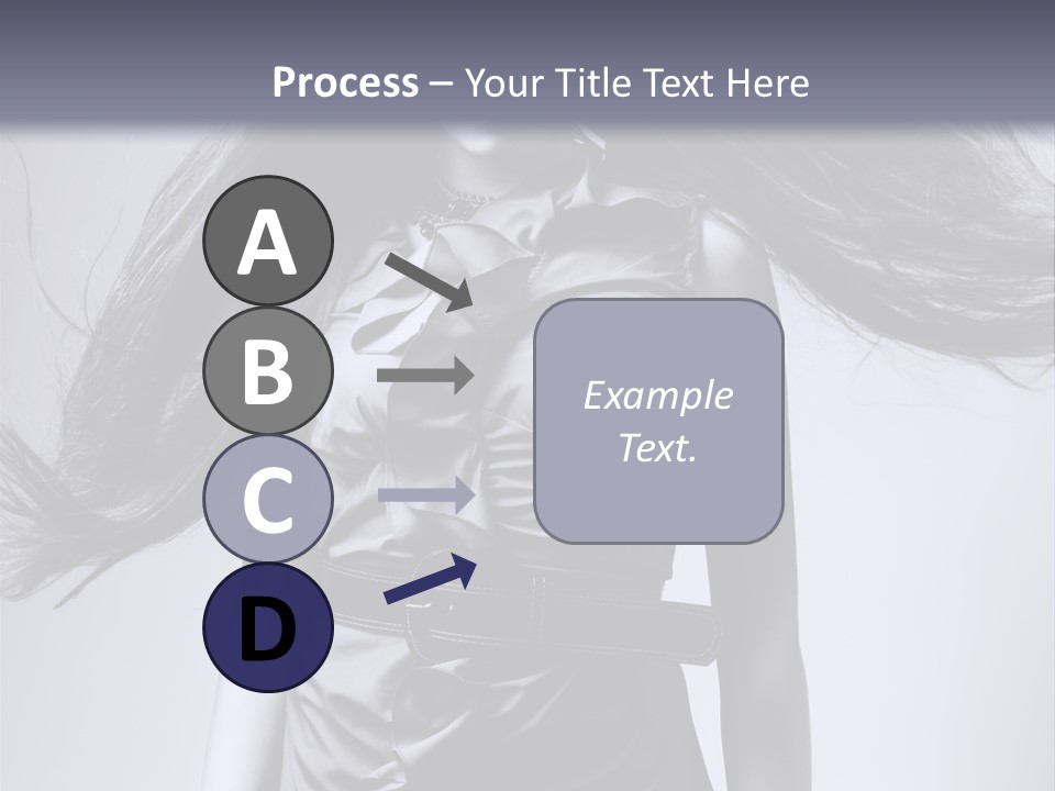 Girl Flying Hair PowerPoint Template