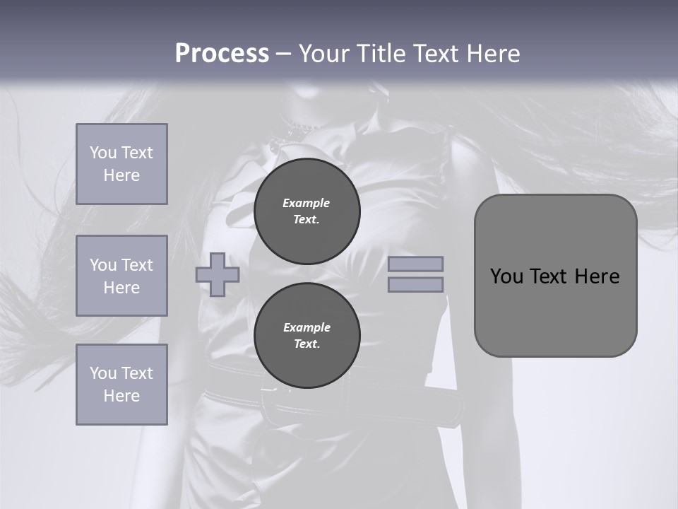 Girl Flying Hair PowerPoint Template