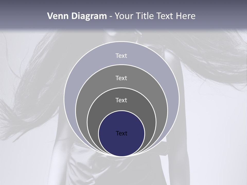 Girl Flying Hair PowerPoint Template