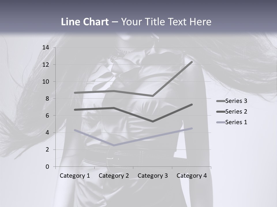 Girl Flying Hair PowerPoint Template