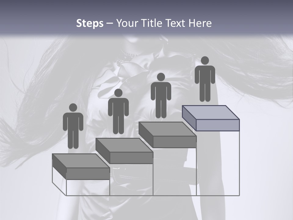 Girl Flying Hair PowerPoint Template